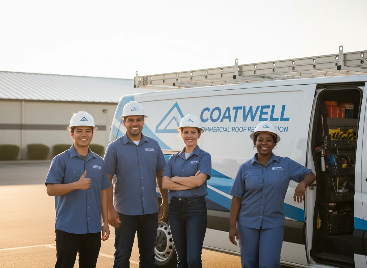 Commercial roof coating company in Pocasset, OK