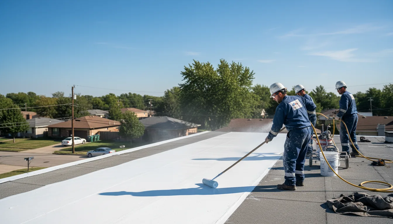 Commercial roof coating in Pocasset, OK near me